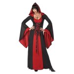 Dguisement robe malfique  capuche femme