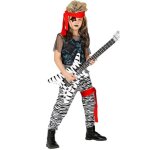 Dguisement rock star enfant - widmann - noir - pour carnaval et soires rock et disco - a partir de ...