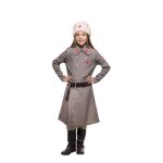 D�guisement - ruse gris - fille - 5 ans - int�rieur - veste et couvre - bottes