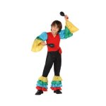 D�guisement de samba gar�on - atosa - panoplie enfant - multicolore / noir - a partir de 3 ans