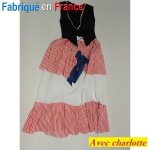 Dguisement de femme rvolutionnaire sans culotte 1789 carmagnole avec charlotte