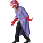 Déguisement satanas adulte - rubies - taille std - violet - manteau chapeau gants moustache Déguisement satanas adulte - rubies - taille std - violet - manteau chapeau gants moustache