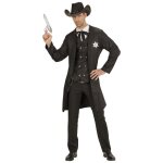 Déguisement shérif usa marshal western homme xl noir - costume de shérif américain pour homme Déguisement shérif usa marshal western homme xl noir - costume de shérif américain pour homme