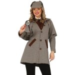 Dguisement de sherlock holmes pour femme - marque - modle - gris - polyester - intrieur