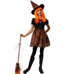 Dguisement sorcire araigne orange fille - rubies - 5 ans - halloween carnaval
