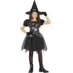 Dguisement sorcire - non spcifi - modle araigne - noir - paillette - tulle