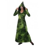 Dguisement sorcire fort vert femme