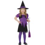 Dguisement sorcire pointes fille - widmann - 3 ans - multicolore - violet