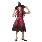 Dguisement de sorcire rose pour fille - marque - modle - halloween - polyester - intrieur