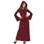 Dguisement sorcire lugubre gothique rouge femme