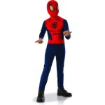 Dguisement spiderman entre de gamme - taille s - homme - blanc / bleu / rouge