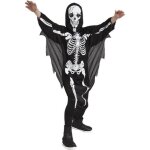 Dguisement squelette terrifiant enfant - jour de fete - taille 4 - 6 ans - garon - blanc / noir