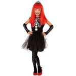 Dguisement squelette tiffany fille - rubies - 3 ans - noir