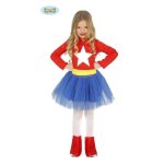 D�guisement - supergirl - enfant - bleu - 7 - 9 ans - multicolore