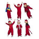 D�guisement - superman - rouge - 6 en 1 - pour enfants et b�b�s - halloween