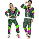 Dguisement survtement annes 80 animal adulte - vert - veste et pantalon