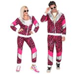 Dguisement survtement annes 80 tigre rose adulte - marque non spcifie - veste et pantalon - intrieur ...