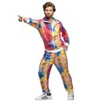 Dguisement survtement disco multicolore homme - polyester - intrieur