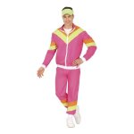 D�guisement surv�tement - guirca - homme - rose fluo - jaune - veste et pantalon