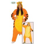 D�guisement - tiger pyjama - adulte - multicolore - costume � hood queue