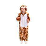 D�guisement - tigre du bengale - enfant 5 - 6 ans - maillot avec capuche - jaune