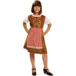 Dguisement tyrolienne - multicolore - fille - robe et tablier -  partir de 3 ans - intrieur