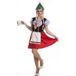 Dguisement tyrolienne tablier femme - oktoberfest - rouge - intrieur