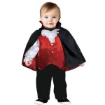 Dguisement vampire comte lgant - bb - 12 / 18 mois - rouge - satin - intrieur