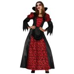 Dguisement vampire femme - no name - robe noire et rouge - adulte