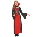 Dguisement vampire fille halloween - 200888 - robe col - multicolore blanc - adulte - fille