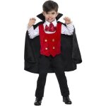 Dguisement vampire garon - cape rouge multicolore - halloween et ftes de terreur