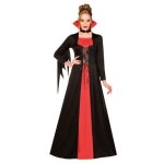 Déguisement vampire robe long classique femme xxl noir / rouge bordeaux Déguisement vampire robe long classique femme xxl noir / rouge bordeaux