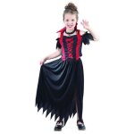 Dguisement vampire rouge fille halloween jadeo multicolore