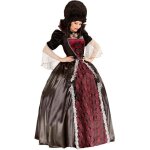 Dguisement vampire versailles femme - widmann - s - halloween gothique baroque - multicolore