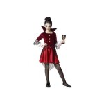 Dguisement vampiresse pour enfant ac - dco - 3  4 ans - robe en polyester rouge orne de tulle