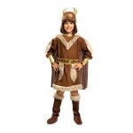 Dguisement viking fille - robe cape ceinture casque - multicolore - a partir de 3 ans