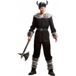Dguisement viking noir homme - tunique pantalon chapeau ceinture gutres - gris / argent - intrieur ...
