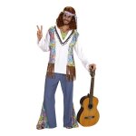 D�guisement - widmann - costume hippie blanc avec gilet - xxl - polyester - pour homme