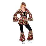 D�guisement - widmann - costume hippie sombre des ann�es 60 - femme - polyester - xs