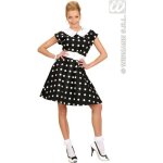 D�guisement - widmann - robe des ann�es 50 - blanche � pois noirs - adulte - mixte - int�rieur