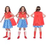 Dguisement wonder woman classique enfant 4 / 6 ans rouge bordeaux