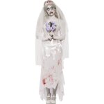 Dguisement zombie marie de la mort - robe voile bouquet - smiffys - blanc