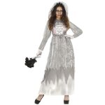 Dguisement zombie veuve fantme au - del femme l gris argent