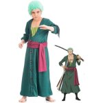 Dguisement zoro one piece enfant - chaks - modle zoro - vert - costume sous licence officielle