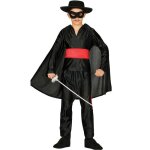 D�guisement de zorro avec cape - fiestas guirca s. l. - pour gar�on - noir - a partir de 5 ans