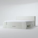 Demeyere oxygène lit adulte contemporain blanc mat - l 140 x l 190 cm Demeyere oxygène lit adulte contemporain blanc mat - l 140 x l 190 cm