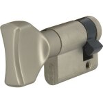 Demi - cylindre - city 5g - iseo - bouton plat - 30 x 10 mm