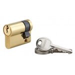 Demi - cylindre de serrure thirard - 30x10 mm - profil europ�en laiton - 5 goupilles - 3 cl�s