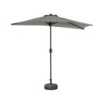 Demi - parasol de balcon �250cm ? calvi ? droit. m�t central en aluminium avec manivelle d?ouverture. ...