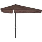 Outsunny - parasol - m�tal - 230x130x249cm - marron